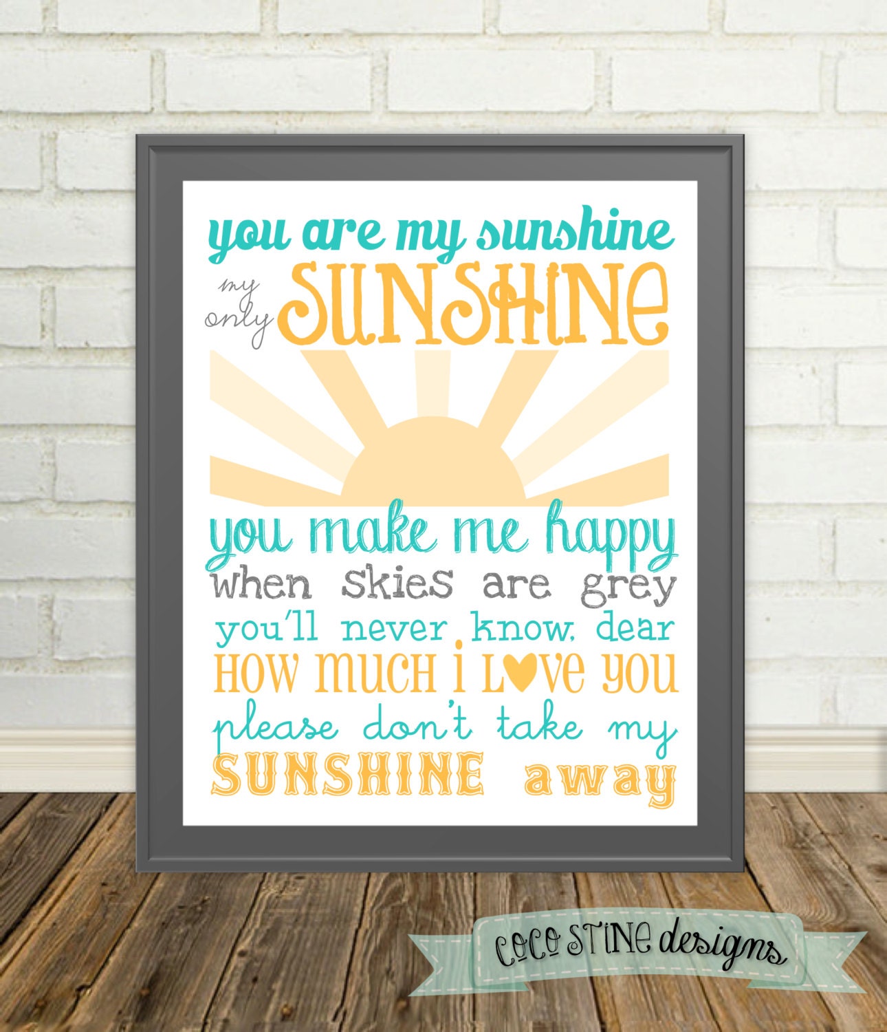 You Are My Sunshine, My only sunshine
