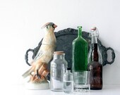 Vintage 1970s Bourbon Bird Decanter - Female Cardinal, Jim Beam Whiskey Collector Bottle, Vintage Barware