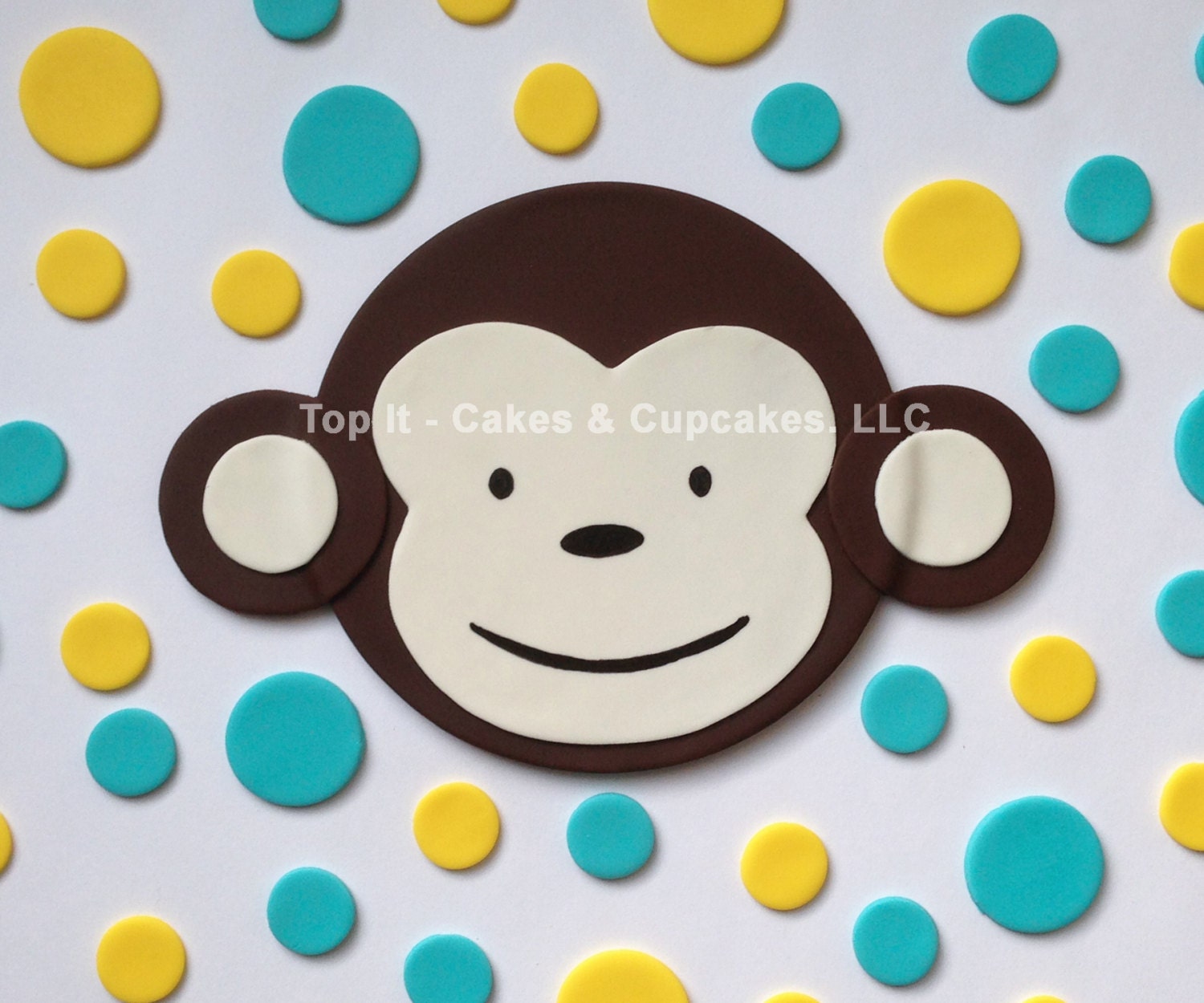 Fondant Cake Topper - Mod Monkey (Small)
