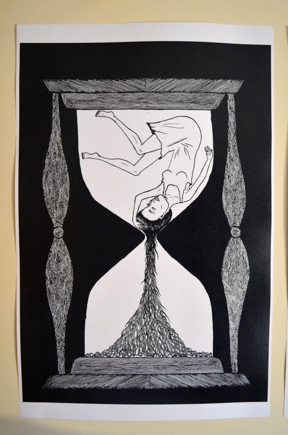 Hour Glass Original Art Poster