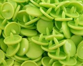 Apple Green glossy KAM brand plastic resin SNAP B44  - size 20 - 100 full sets - ship from canada and US