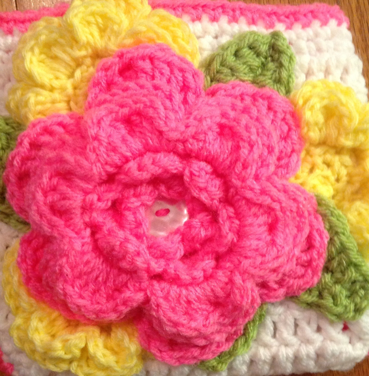 Crocheted Baby Girl Diaper Cover and Headband  Set pinks, yellows, and greens Shower Gift or Photo Prop