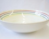 Mid-Century Ironstone Italian Ceramic Serving Bowl