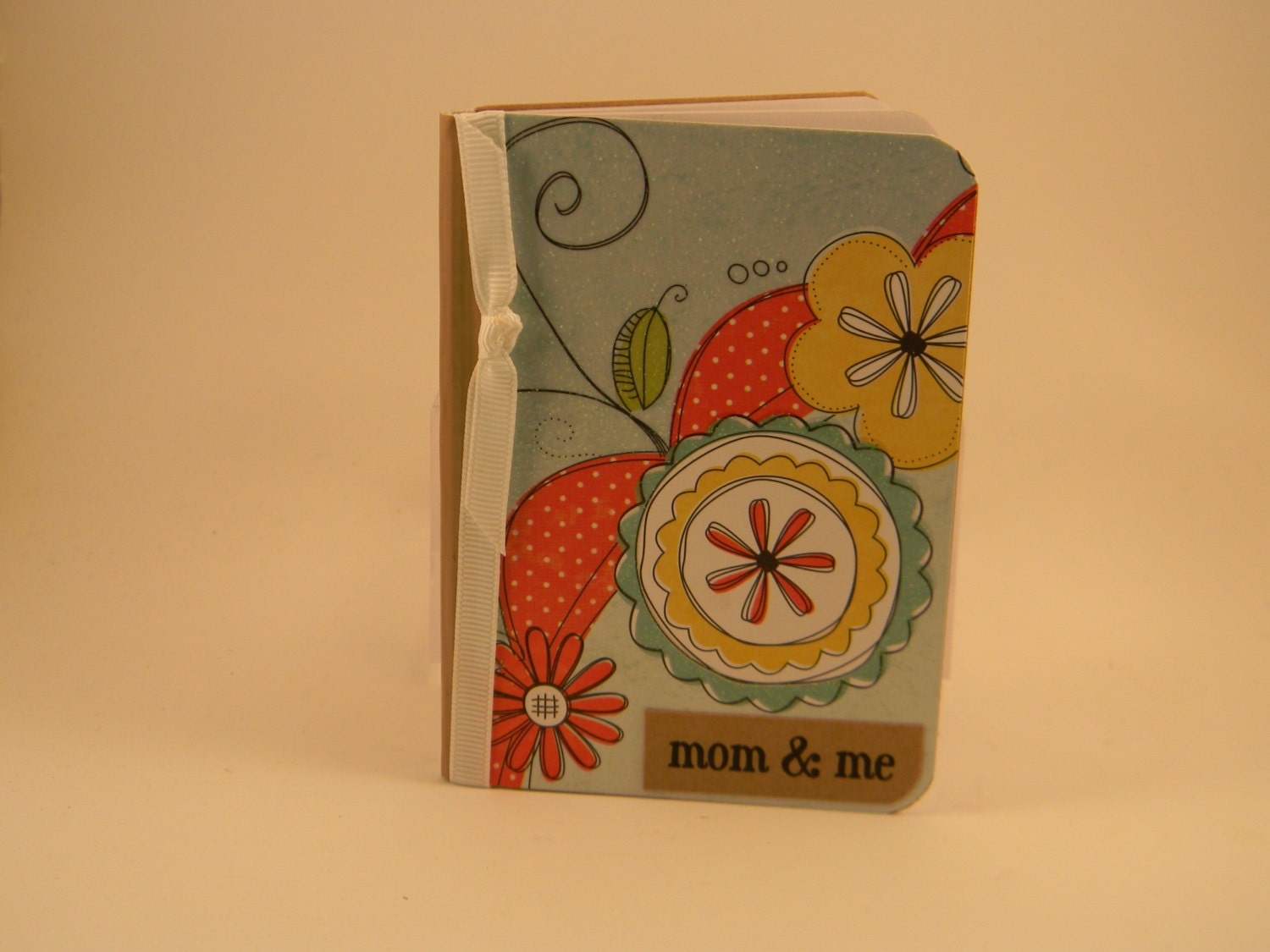 Mini Mom & Me Journal with bright flowers