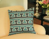 Blue and Turquoise Studio Bon Designer Pillow Cover