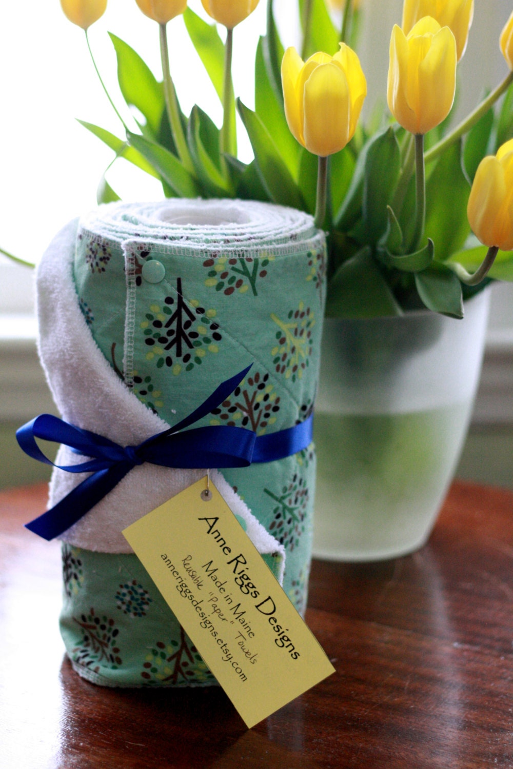 Reusable Paper Towel Roll Set of 12 Fabric Earth Friendly 20% off Sale