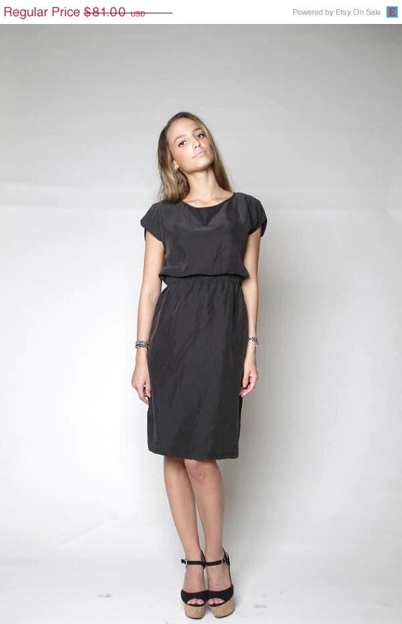 Womens dress / Casual dress / Office dress / Elegant dress / Cocktail dress/ Black dress / Short Sleeves Dress / Little Black Dress