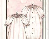 Baby's Breath Smocked Baby Bunting Pattern by Judith Marquis