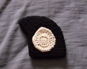 Spock Hat and Diaper Cover -- Star Trek -- Newborn Size -- Crochet Trekkie Photo Prop