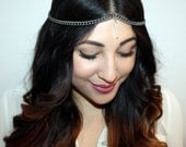 Crystal headpiece in silver