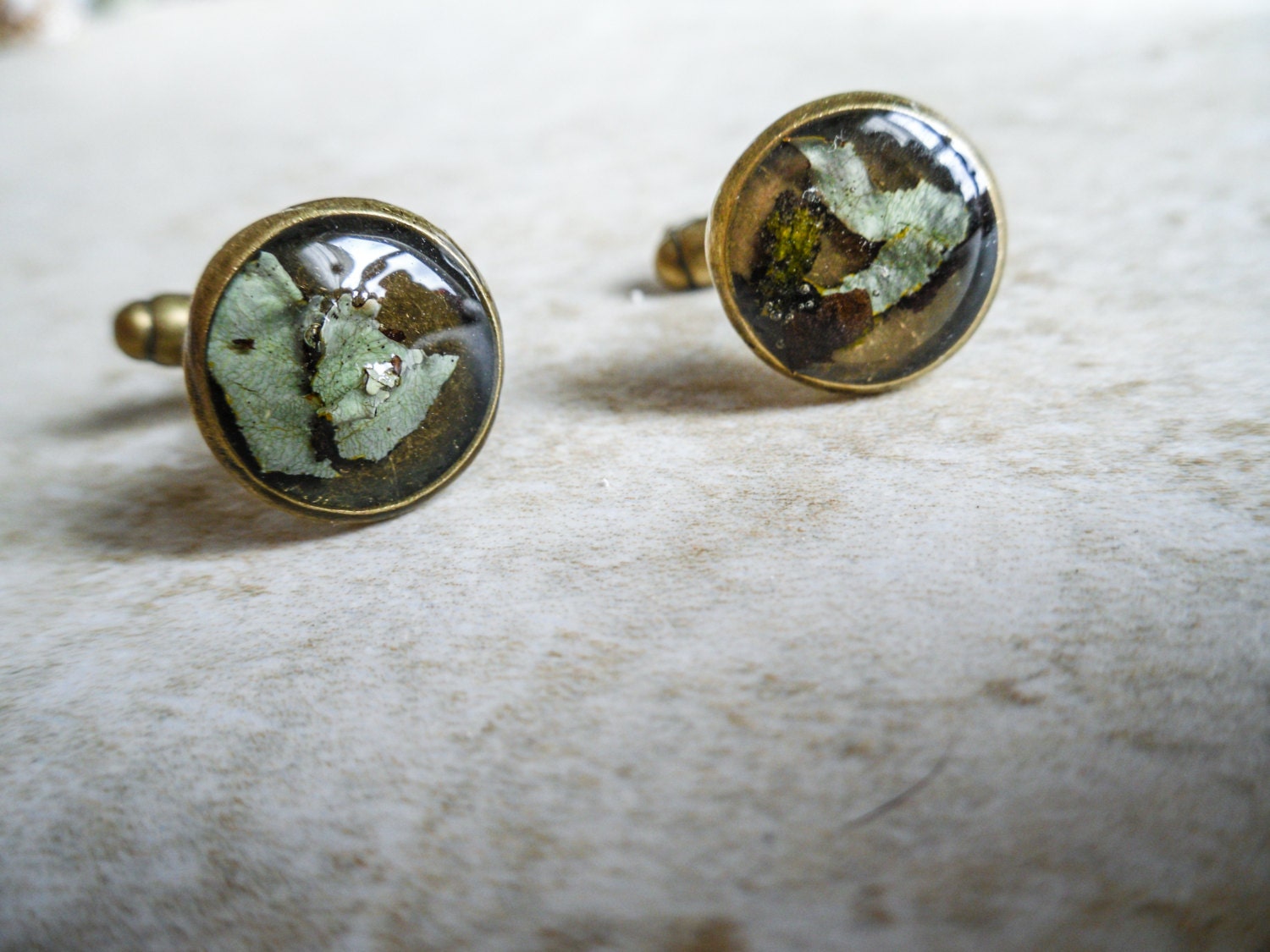 Unisex Terrarium Cufflinks by Heron and Lamb