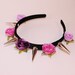 Lavender Abyssal Spike Headband