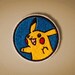 Pokemon Portraits -- Pikachu Portrait -- Embroidered Iron-on Pokemon Patch