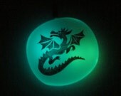 Glow in the Dark Glass Necklace - Dragon