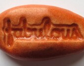 FABULOUS Pocket Stone - Ceramic - TUSCAN SUN Art Glaze - Inspirational Art Piece