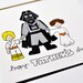 Funny Father's Day card - Star Wars, eco friendly