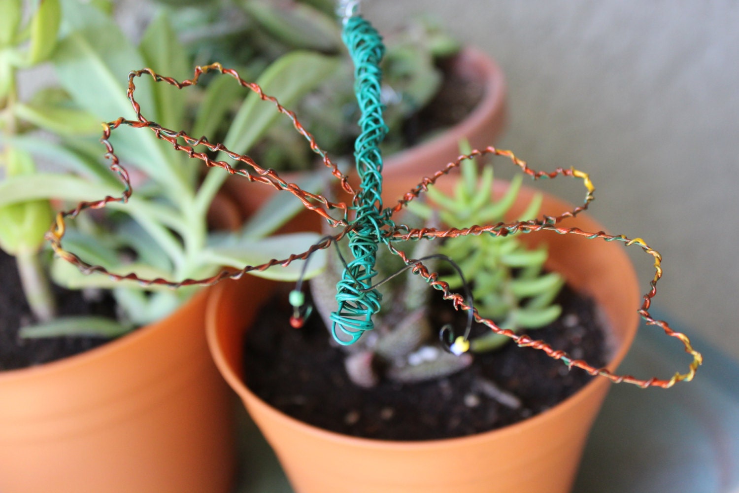 Butterfly Wire Sculpture Garden Decor