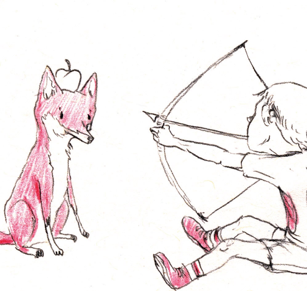 the young William Tell / digital print / withinkreach