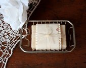 Mid Century Metal Soap Dish Vintage