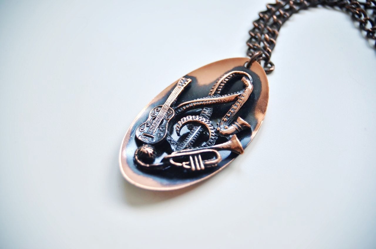 60s Jazz Instrument Necklace