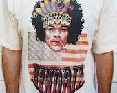 Hendrix T-Shirt - Pro screen print - by Indrid C