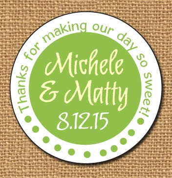 Wedding Stickers, Personalized, Custom Wedding Labels, Treat Bag Stickers, Favor Gift Tags, Just Married