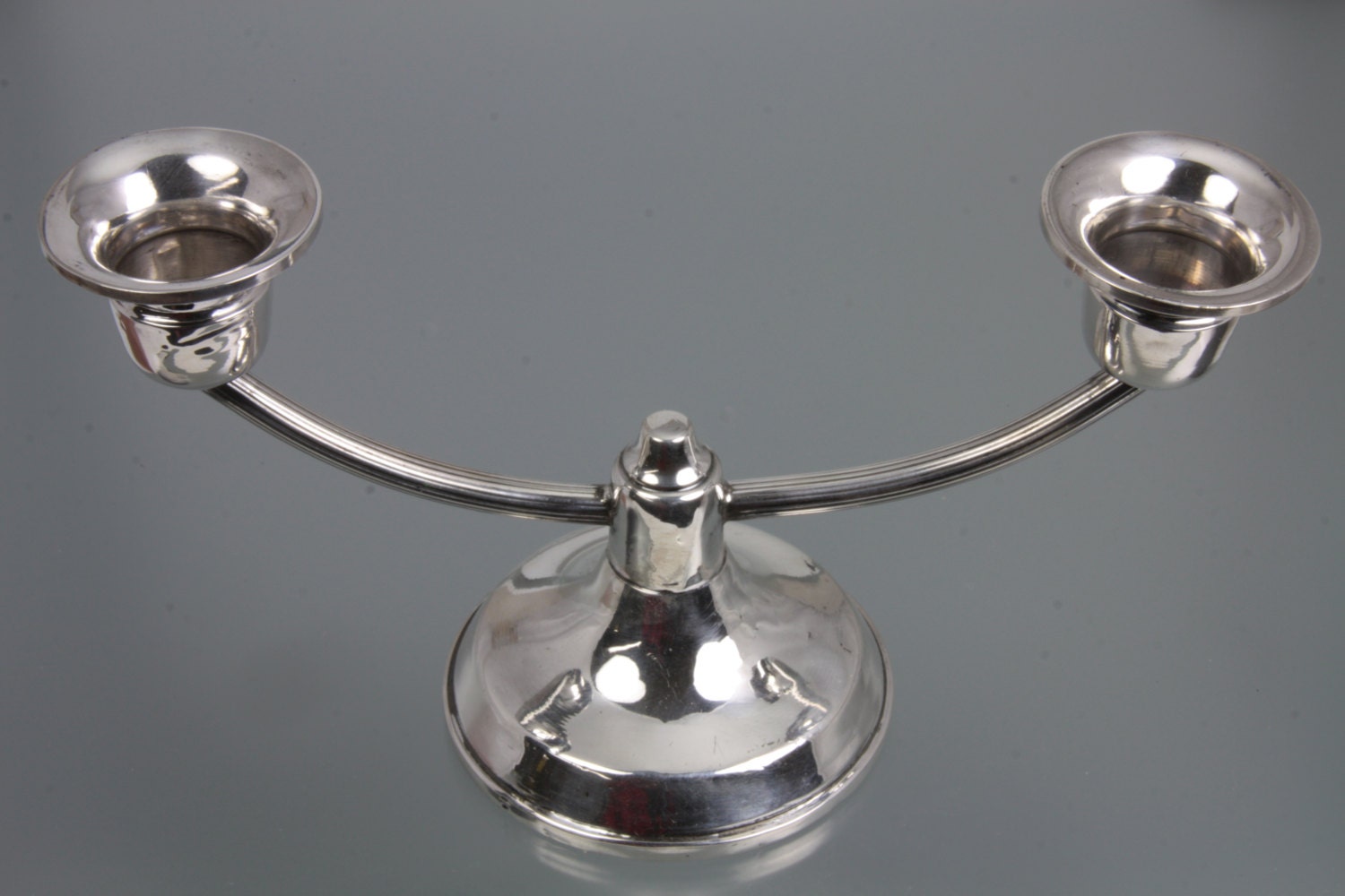 Sterling Silver Candelabra for Two Candles