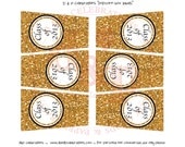 Printed Class of 2013 Popcorn Box Labels WITH Popcorn Boxes