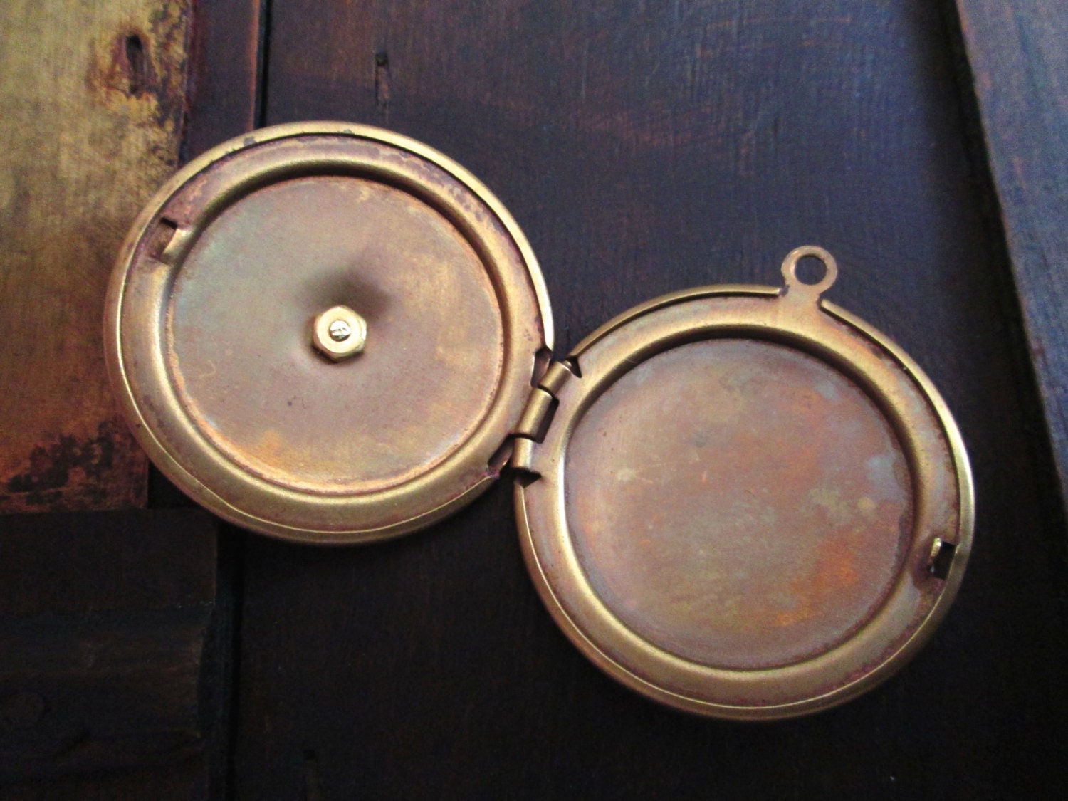 Steampunk Jewelry - Fairy Locket Necklace - Hand Riveted