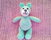 Rufus the Bear crochet amigurumi teddy bear, children's toy,FREE SHIPPING