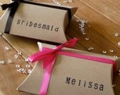 Personalized Wedding Favors Pillow Boxes x 10 - ideal for wedding favors, showers, parties