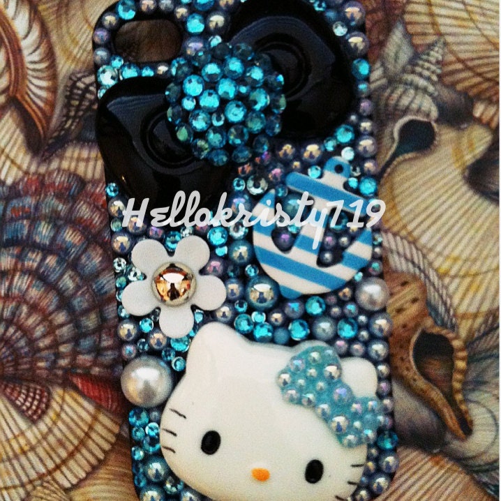 Blue Kitty Cute iPhone 4/4S Case