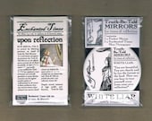 WHITE LIAR Gift Set - Truth-Be-Told pocket mirror &miniature newspaper - Snow White fairy tale