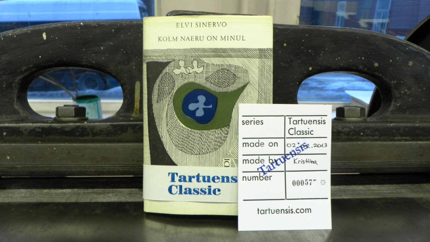Hardcover Notebook Tartuensis Classic "Three laughs"