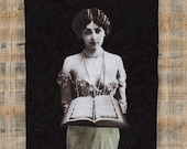 The High Priestess 4x6 tarot card fine art print matted to 5x7