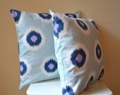 Premier Prints Ikat Domino Drew Berries Print Pillow Cover with Zipper, Home Decor Pillow Case Size 16" by 16"