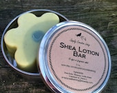 Lotion Bar for Body and Hands - Luxurious Shea Butter Spring Flower in Tin Packaging