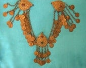 Vintage Indian Mixed Metal Adornment, perhaps for sari or turban