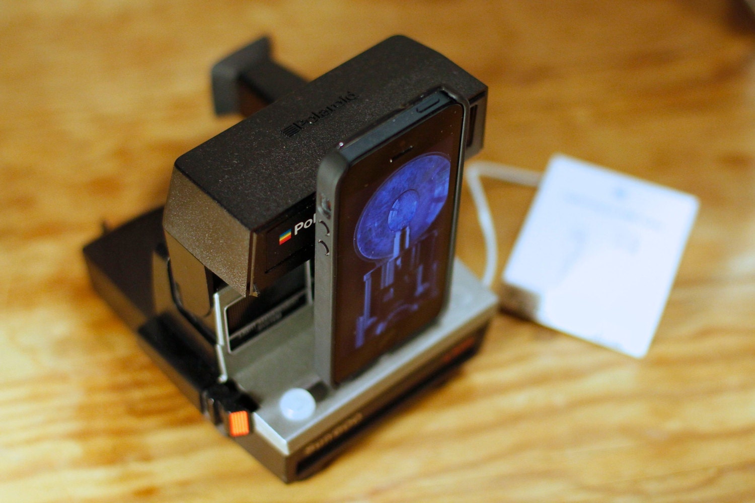vintage iPhone dock / charger - 1970s Polaroid for iPhone 5 and iPad mini