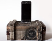 iPhone 5 - Nautical Wood Crate iPhone Dock - Hidden Compartment Box, iPhone Charger