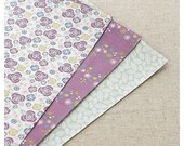 Adhesive Fabric sticker 3 pieces a pack A4 size - camellia