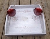 Personalized Rustic Wedding Tray
