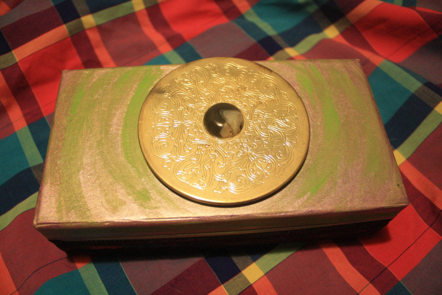 Dancing Shiva Jewelry Box  with Mirror - OM Symbol