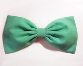 Sweet Pastel Mint Green Hair Bow-Barrette, Alligator Clip, or Headband