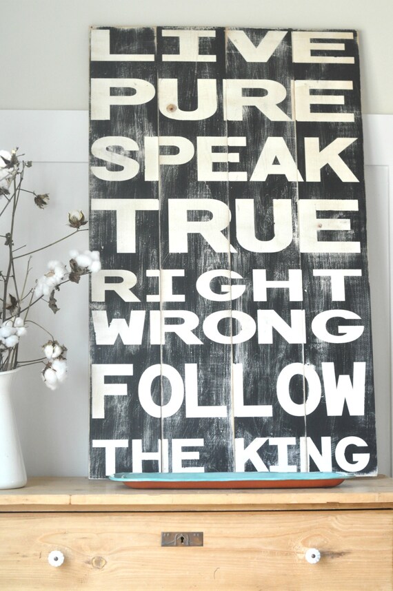Live Pure Sign (Modern Day Knight Collection)