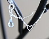 something blue & lucky heart - bridal bracelet - simple delicate handmade jewelry by fancy lemon