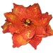 Red Orange Yellow Felted Flower Brooch, Nuno Felted Wool, Fire shades, under 20 dollars for her