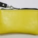 Yellow Leather Wristlet 7x41/2 in.