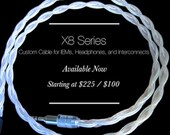 plusSound X8 Series Custom Cable for Ultimate Ears, Shure, Sennheiser, Westone, Customs In-Ear Monitors
