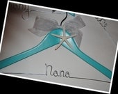 Stunning Starfish Personalized Hanger Painted to Match Your Wedding Theme